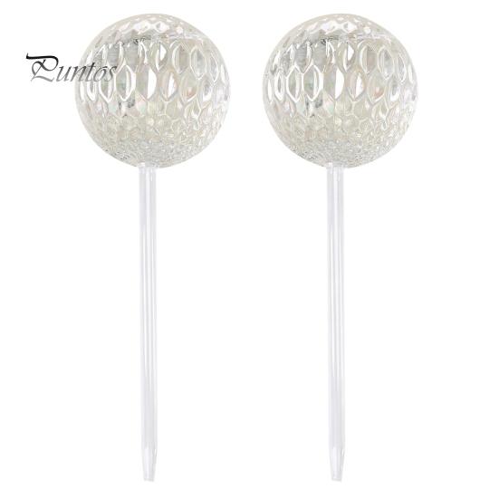 

2 шт., лампы для автоматического полива растений, экологически чистая гладкая поверхность, простые в использовании стеклянные садовые цветы, самополивающиеся вставки для цветов 2pcs