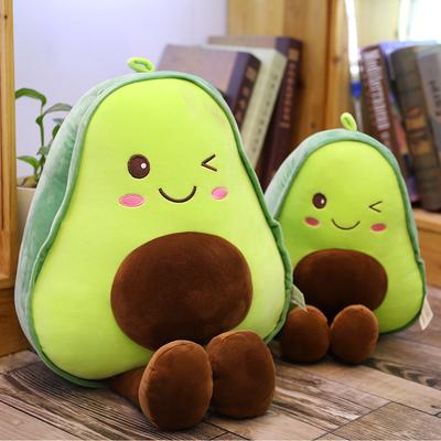 Ins Avocado Throw Pillow Plush Toy Creative Cute Fruit Rag Doll Cushion Men And Women Birthday Gift