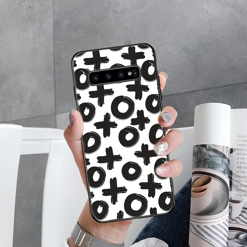 Cow zebra Leopard Polk Dot Black White Phone Case for Samsung Galaxy S22 S20 Ultra S20 S22 Plus S21 S10 S9 S8 Plus S10E S20 FE