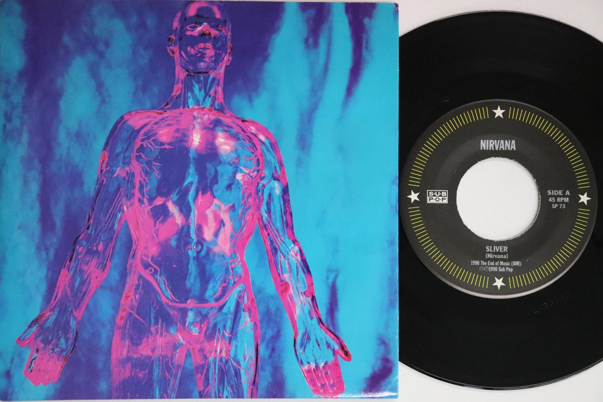 7inch Record NIRVANA  Sliver  Dive SP73 SUB POP 1994 US Rock Used