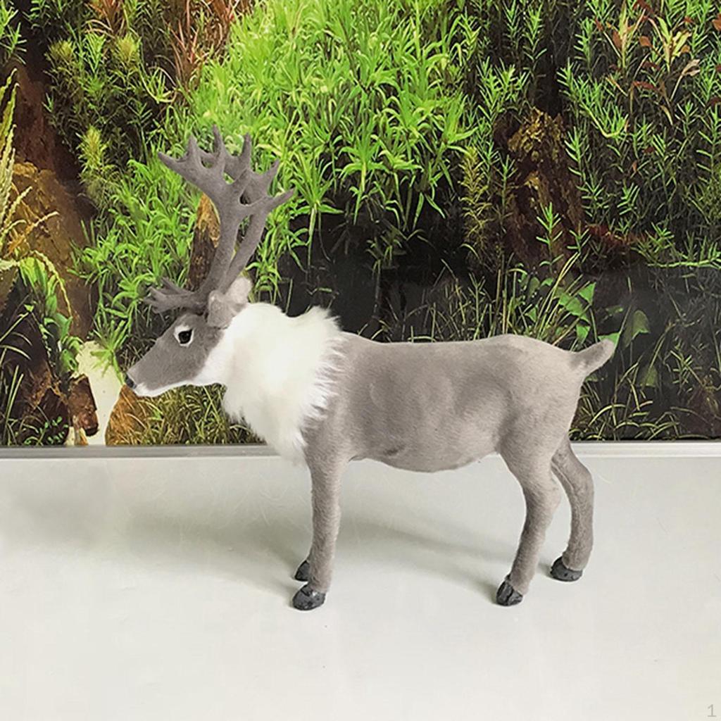 Deer Model Toys Early Educational for Party Home Winter Desktop Birthday Gifts