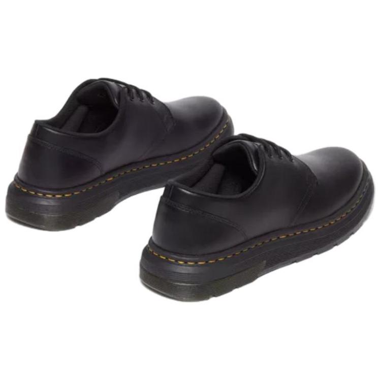 Dr. Martens Scarpe Casual Comode Basse con Lacci in Pelle a Punta Rotonda Unisex Scarpe Casual Nere 31669001