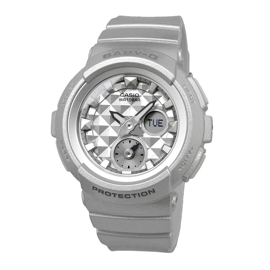 CASIO Studs Dial Series Girls Watch Silver Metallic Overseas Model [Casio] Baby-G Women's BGA-195-8A [Item]