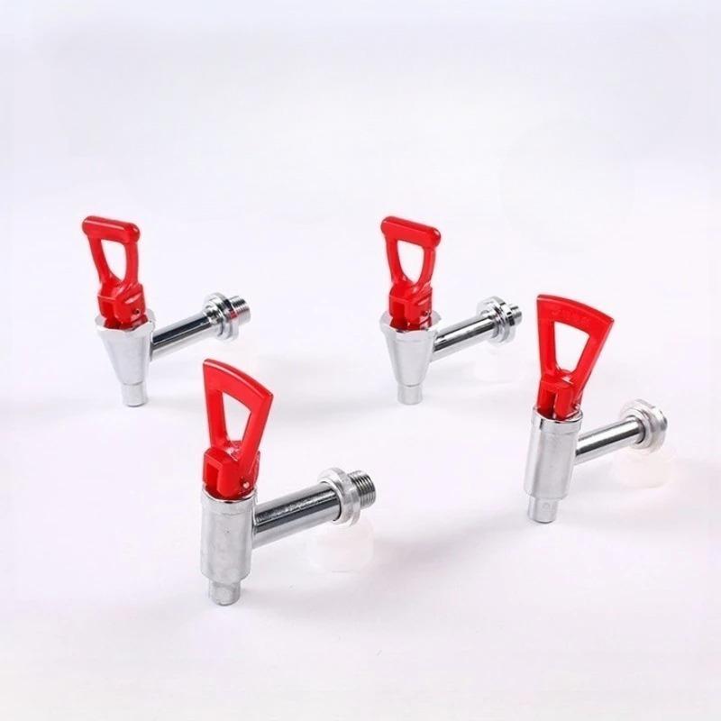 Stainless Steel Press Hot Water Faucet 3/4 Split Water Dispenser Spout Water Boiler Insulated Bucket Milk Tea Machine Soy