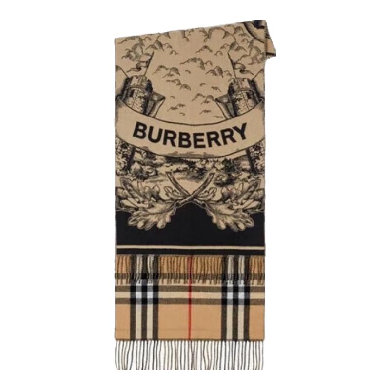 

Двостороння шарф з візерунком Burberry One Size