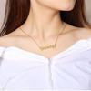 Vnox Personalized Name Necklace Custom Made Any Name Font Stainless Steel Metal Women Jewelry