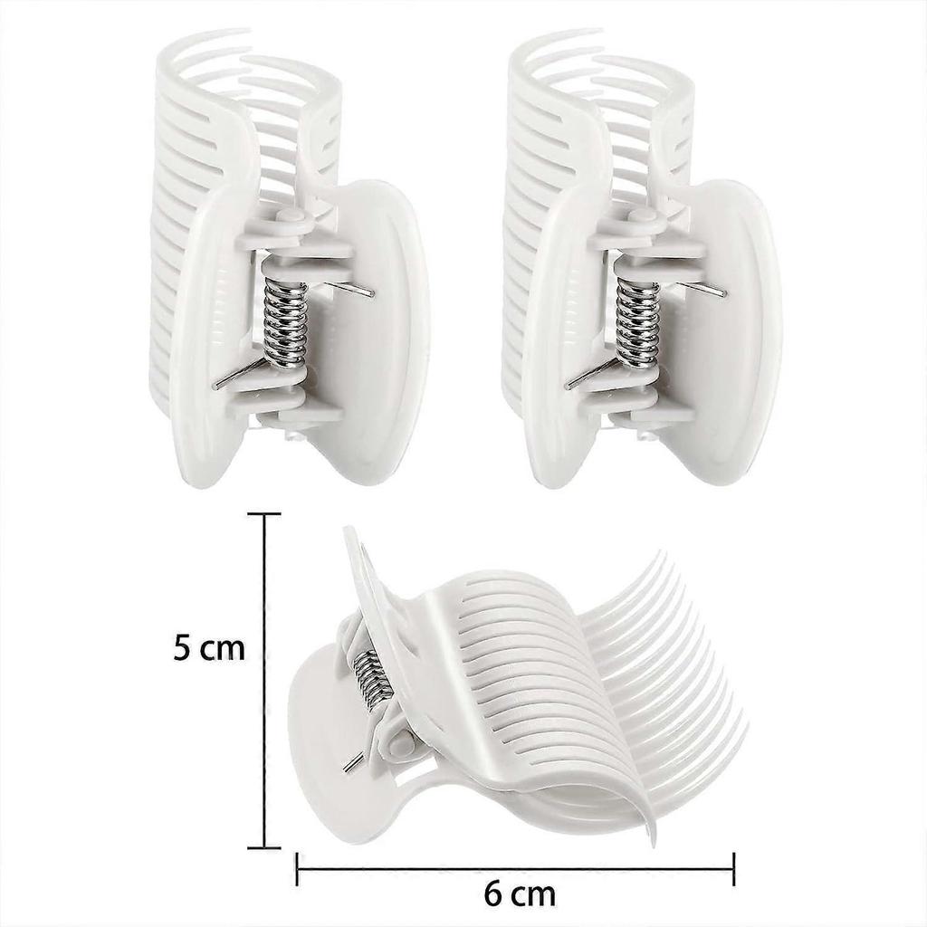 Hot Roller Clips Hair Curler Claw Clips Replacement Roller Clips for Women Girls Hair Section Styling (12 Pieces, Black)