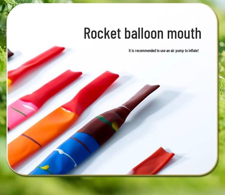 Soaring Rocket Balloon: Thickened Outdoor Toy for Kids