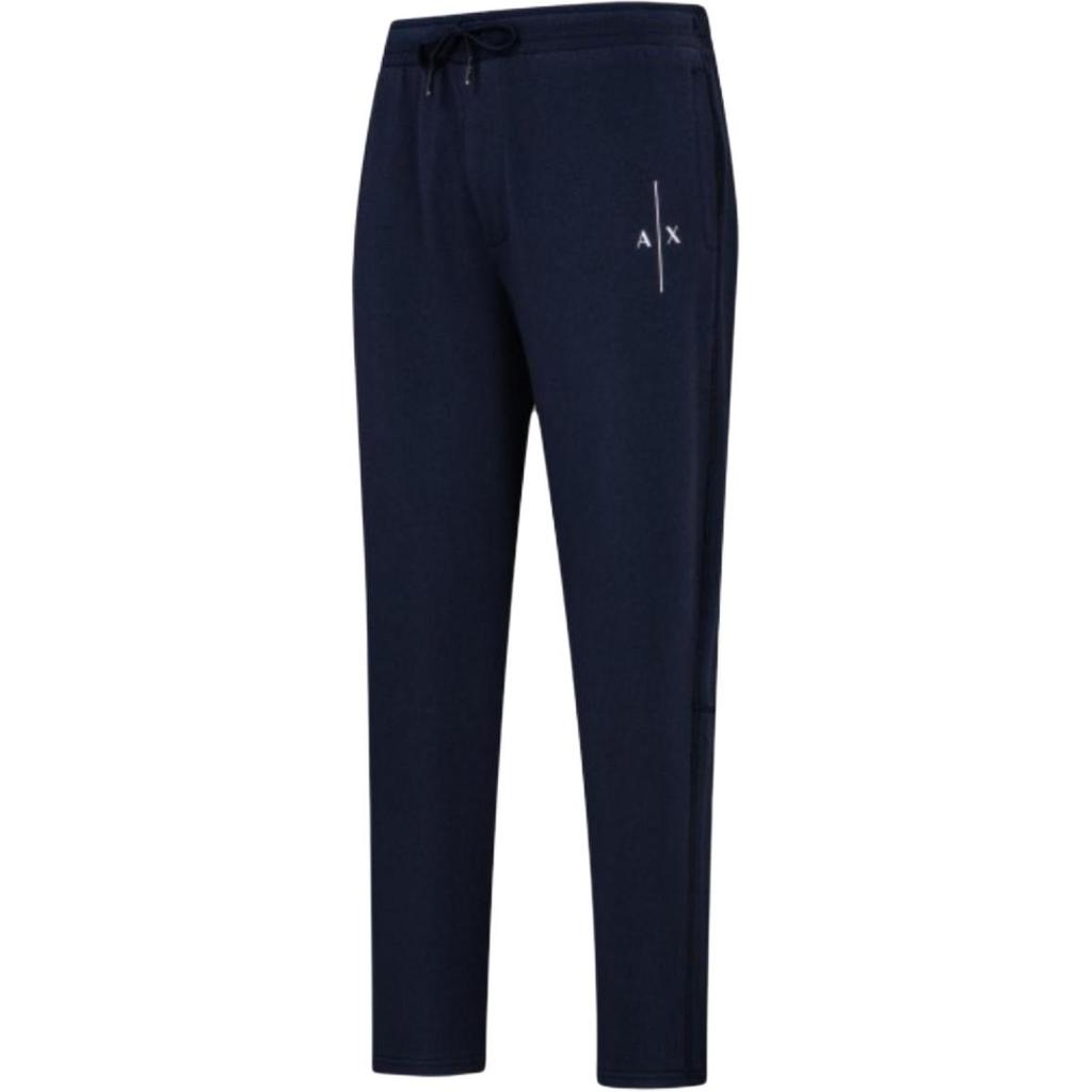 Armani Exchange Logo Print Loose Casual Pants Men bottoms Navy-Blue 3LZPAV-ZJ3UZ-1596