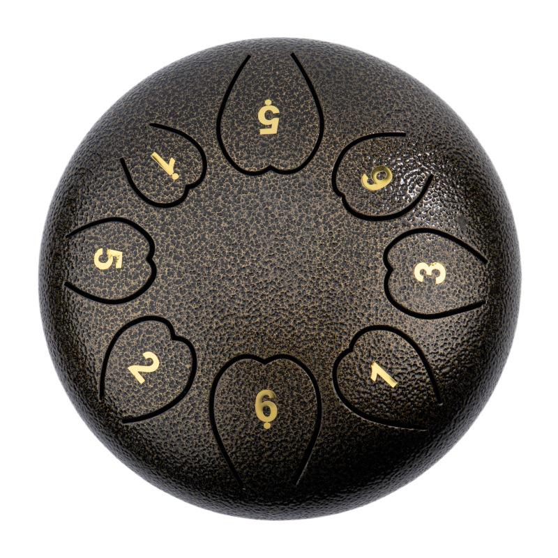 6 8-tone Ethereal Drum - Beginner Steel Tongue Drum & Educational Percussion Toy.