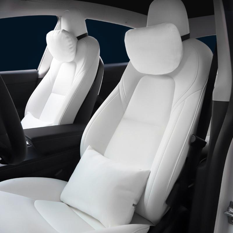 Dla Tesla Model 3 Model Y Miękka Pamięć Zagłówek Siedziska Samochodowego Poduszka Pod Szyję Wygodna Poduszka Wysokiej jakości Samochodowa