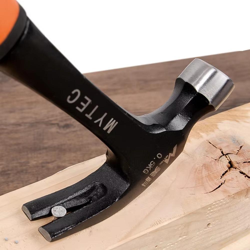 Multifunction Non-Slip Shockproof Steel Hammer Hand Tool Magnetic Claw Hammer For Woodworking High Hardness Home Nail Hammer