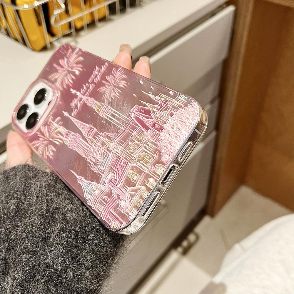 Duży Otwór Odpowiedni dla 16pro Apple 11 Etui na Telefon Komórkowy z Łańcuszkiem Iphone15 Noworoczne Etui Ochronne 14