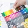 12-120 Colors Felt Tip Drawing Watercolor Art Markers Pen Dual Brush Fineliner Colouring Pen Set for Calligraphy Painting
