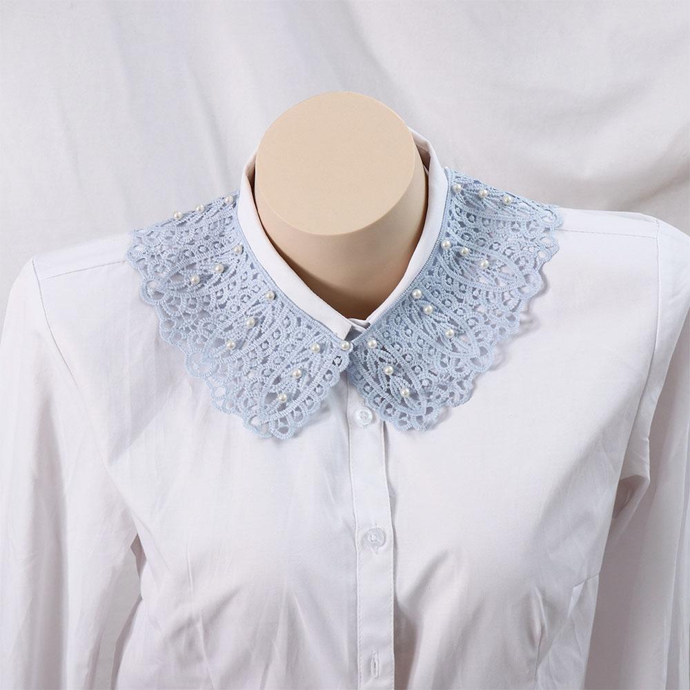 Doll Collar Decoration Shirt Collar Pearl Shawl False Collar Lace Fake Collar  Women/Girls
