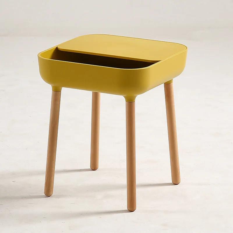 ins net red combination coffee table square small apartment Nordic household plastic living room round table short side table
