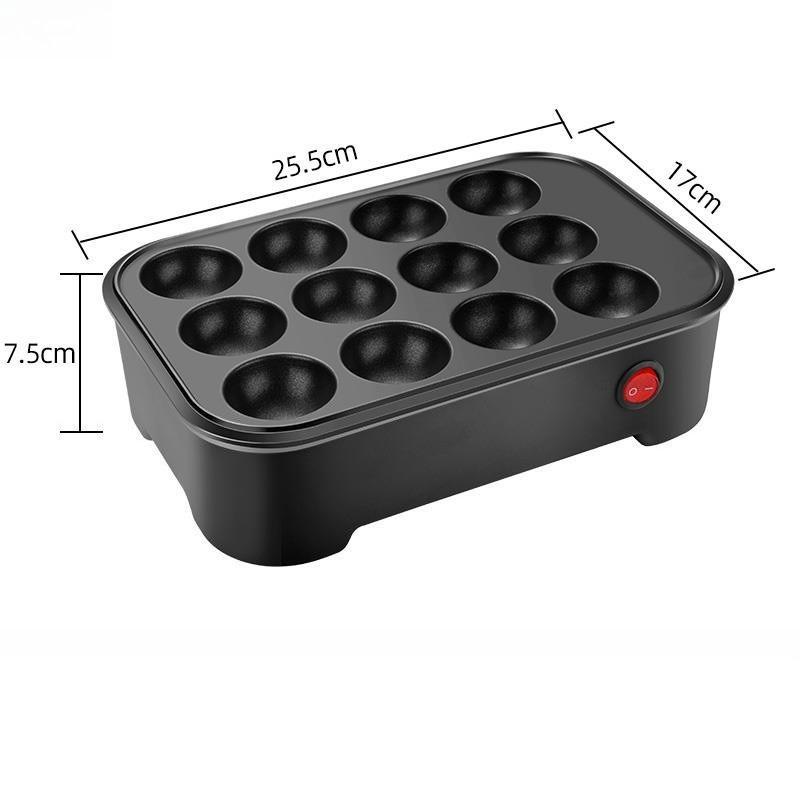 

Household Mini Pan Multifunctional Small Octopus Dumpling Pot Cooker Kitchen Appliances Black-no lid