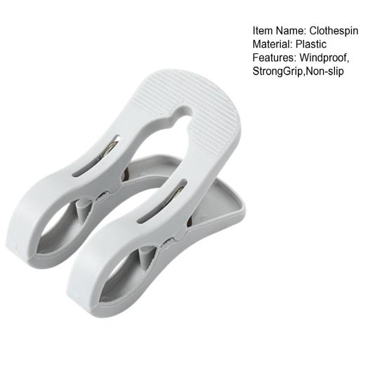 Yousheng 5Pcs Plastic Clothes Pins Windproof Strong Grip Clothes Pegs Heavy Duty Sheets Towels Laundry Clothing Drying Clothespin