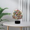 Double-sided Flower Diamond Painting Night Light with Tools 5D DIY Diamond Painting Lamp for Bedroom Living Room Home Office