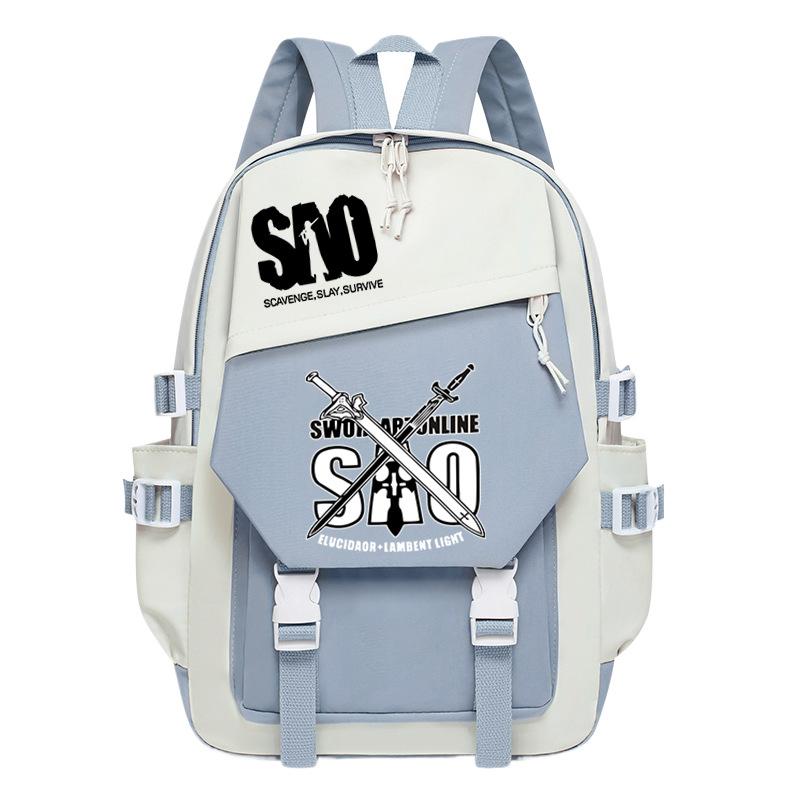 

Персонализированный рюкзак с трендовым дизайном для новых учеников средней и начальной школы, кампусный, для отдыха, простой, большой вместимости, школьный No specification