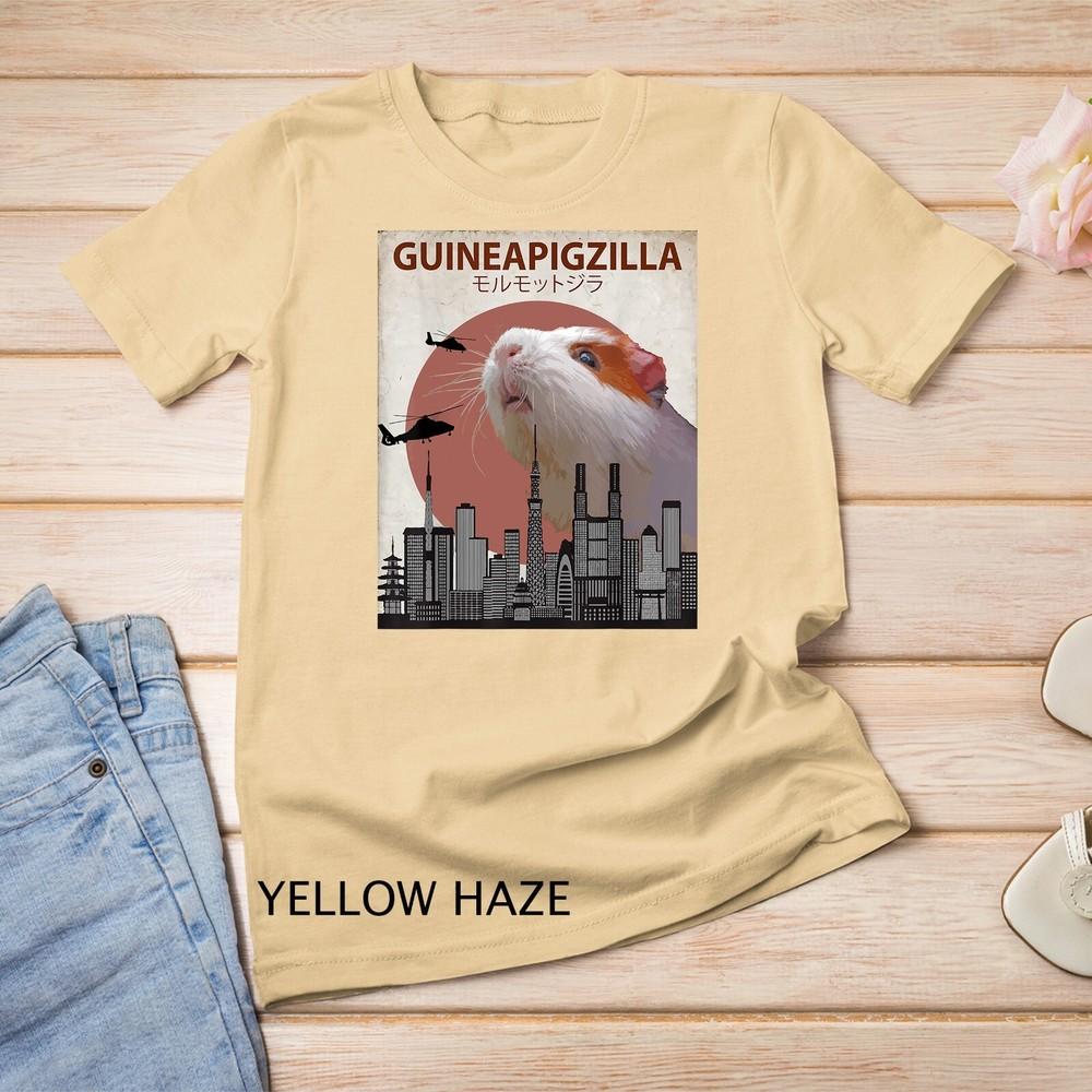 

Guineapigzilla Funny Guinea Pig Unisex T-shirt XL