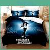 Michael Bedding Potisk Jackson 3D Sada Povlak na přikrývku Lůžková souprava Povlak na přikrývku Povlak na polštář Přikrývka Král Královna Velikost Pro kluky Dospělé Lůžková souprava