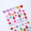 Children's 3D Crystal Gem Cartoon Stickers: Shiny Princess Rewards & Educational Stationery