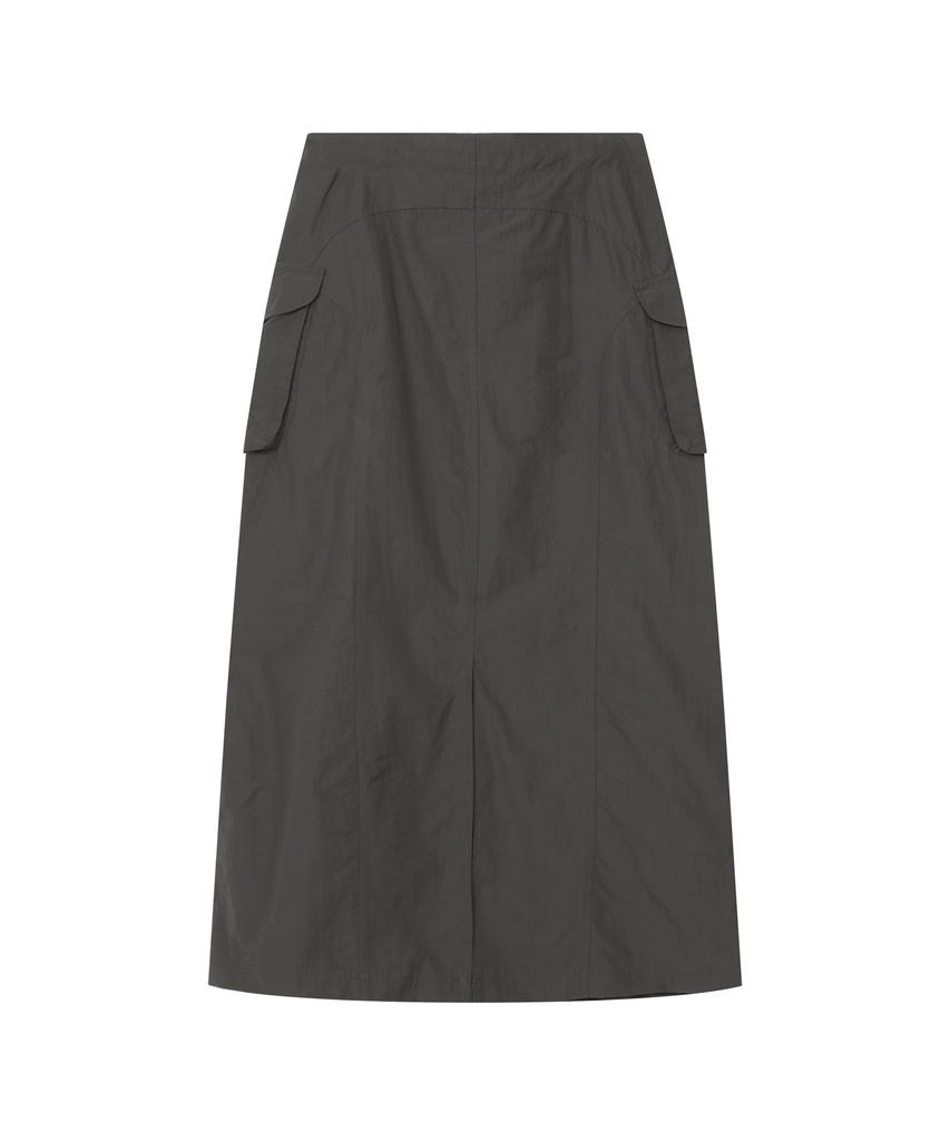 BAUF Pocket Long Cargo Skirt [Charcoal]