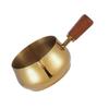 Stainless Steel Measuring Cups With Wooden Handle Condiment Serving Cups Ideal For Espresso And Sauce Pouring