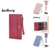 Pu Leather Ladies Wallet With Zipper Long Purse For Daily Use And Water Resistance