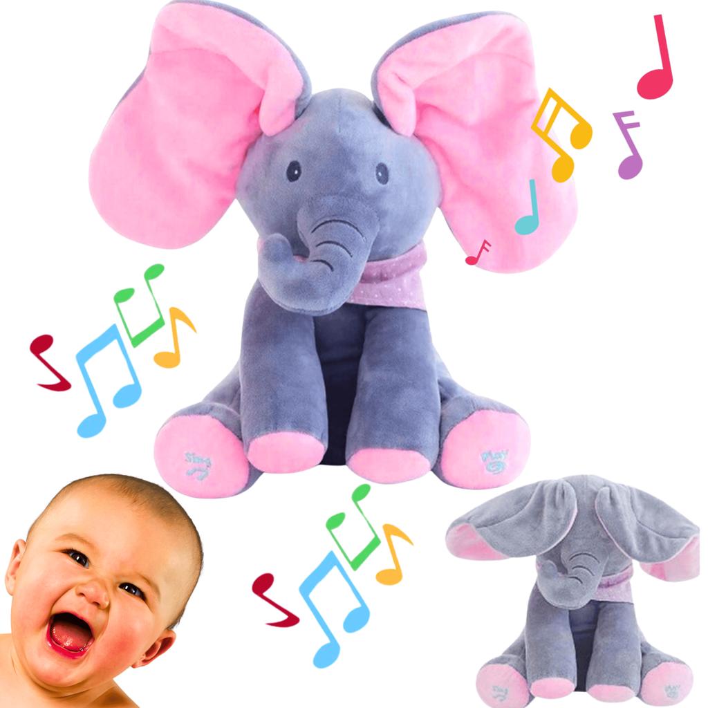 Interaktiver Elefant Akuku Plüschelefant Maskottchen Weicher Rosa