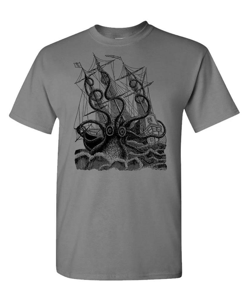 SEA MONSTER KRAKEN - Unisex Cotton T-Shirt Tee Shirt 2XL