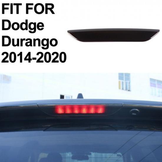 Smoked Black 3RD Third Brake Taillight Lamp Trim Cover For Dodge Durango 2014-20