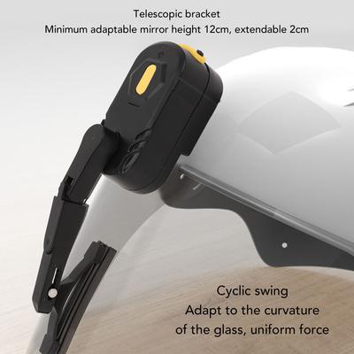 Stěrač na motocyklovou helmu 2 rychlosti Dobíjecí Univerzální Vodotěsný Stěrač čelního skla pro Motocyklovou Skútrovou Helmu