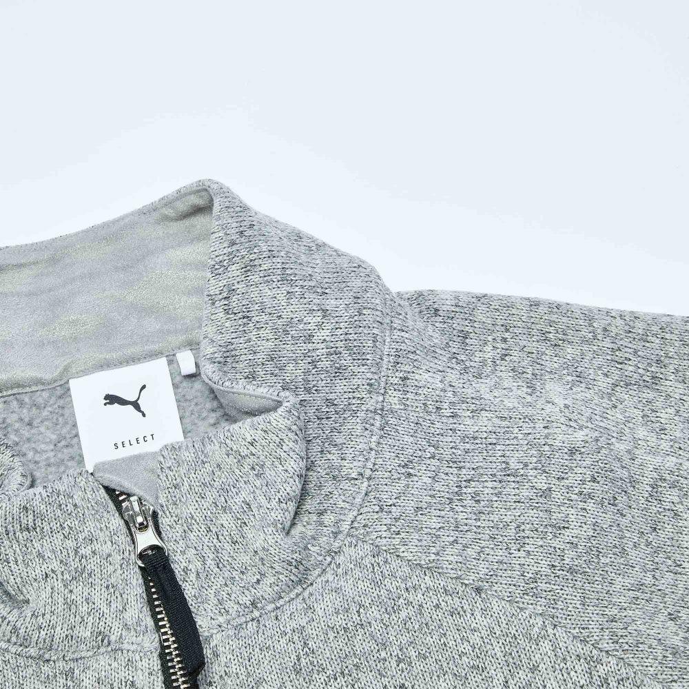 Puma FW25 Loose Moisture-Wicking Cold-Resistant Warm Knitted Fleece Half-Zip Pullover Sweatshirt Unisex sweatshirt 636243-54