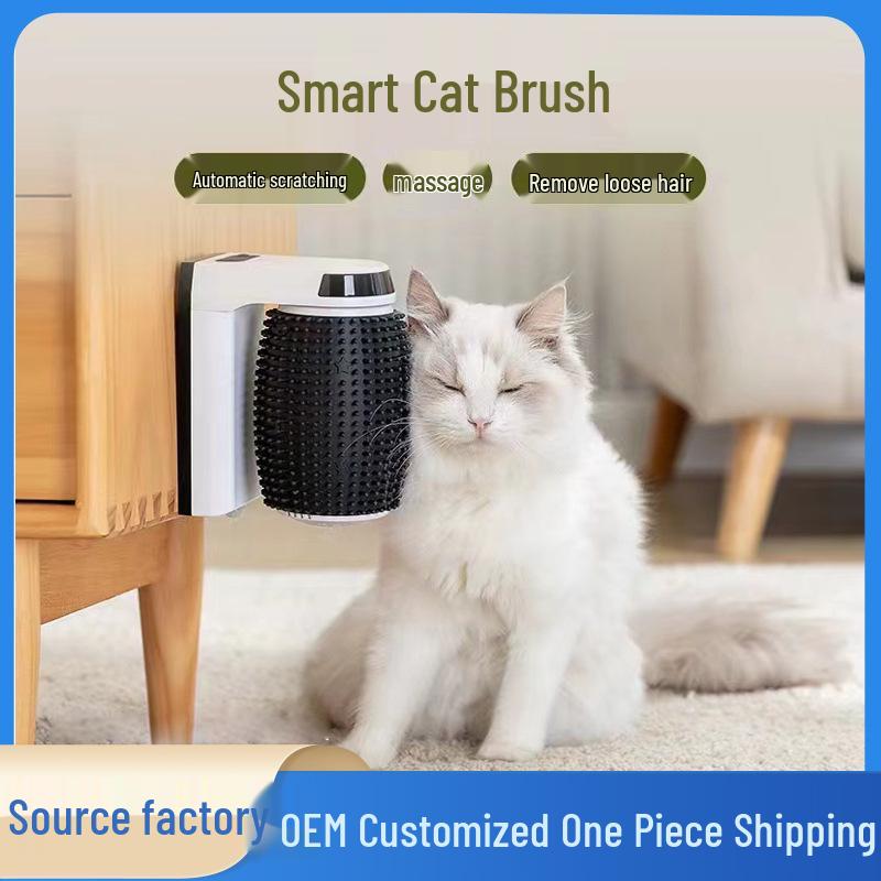 Przygraniczny Pet Smart Automatyczna Szczotka dla Kota Ścienny Masażer i Usuwacz Sierści
