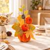 DIY Artificial Pumpkin Flower Bonsai Style Autumn Harvest Decoration  Office Desktop