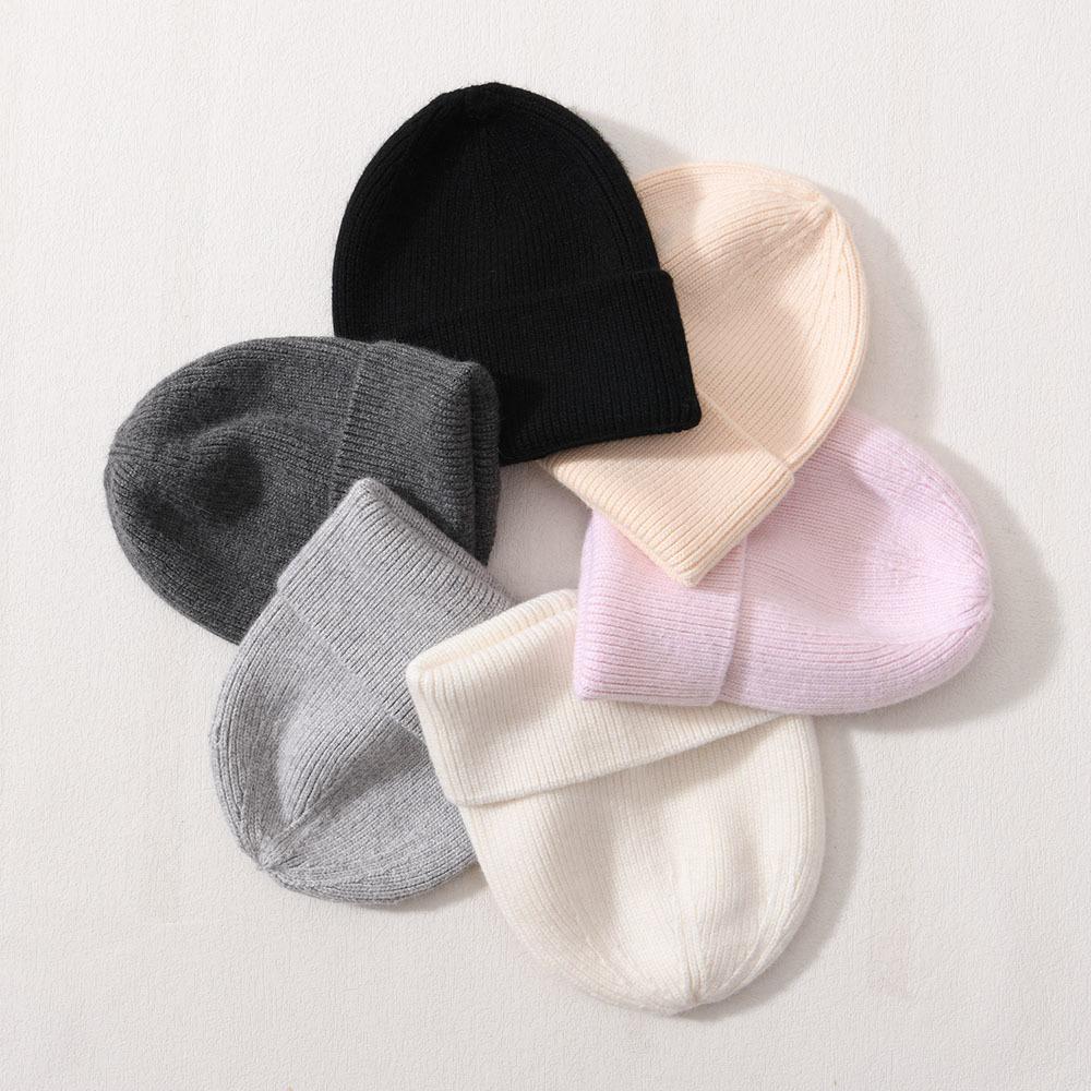 Large children's hat rabbit velvet classic striped knitted hat autumn and winter soft cute outdoor wool hat to keep warm