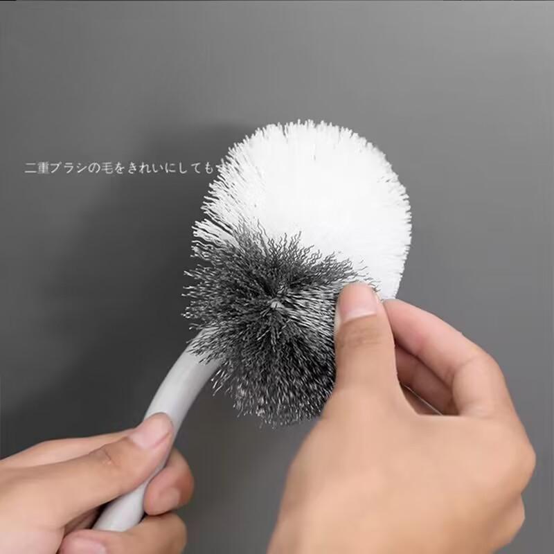 Japanese-style Elbow Toilet Brush No Dead Ends Soft Bristle Brush Multifunctional Toilet Brush Toilet Household Wall-mounted Cleaning Brush