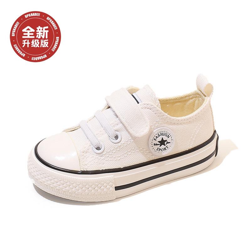 2025 Spring New Korean Version of Children's Board Shoes Boys Canvas Shoes Versatile Baby Girl Casual Shoes Children's Cloth Shoes Tide