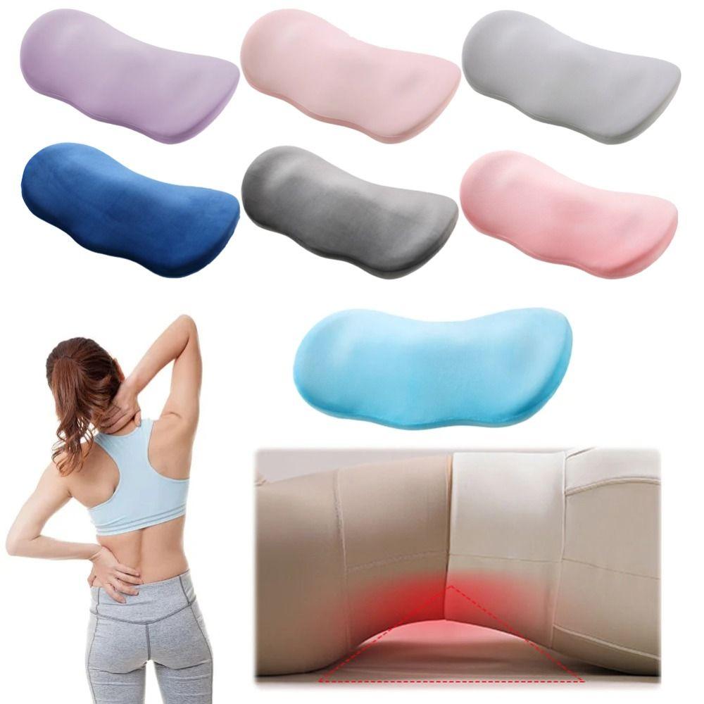 Soft Comfortable Lumbar Support Pillow Ergonomic Design Lower Backrest  Lumbar Protrusion Relief