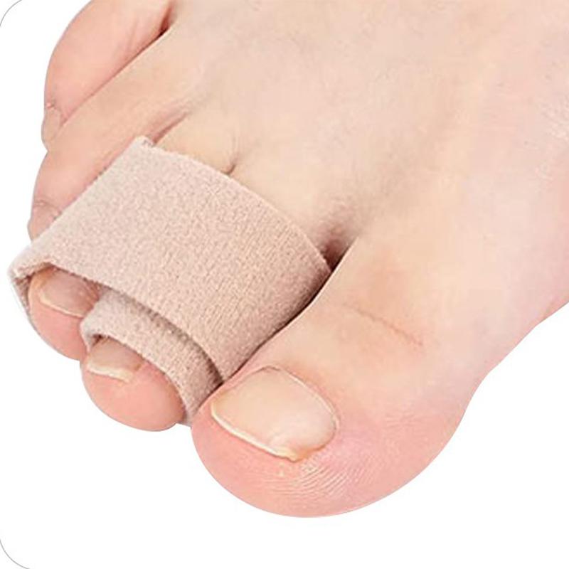 2Pcs Toe Finger Straightener Bend Toe Valgus Corrector Bandage Toe Separator Splint Wraps Foot Stretcher Care Tool