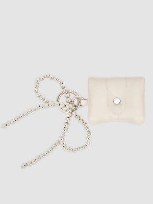 ROROANCO Ballchain Mini Pouch Charm_SILVER