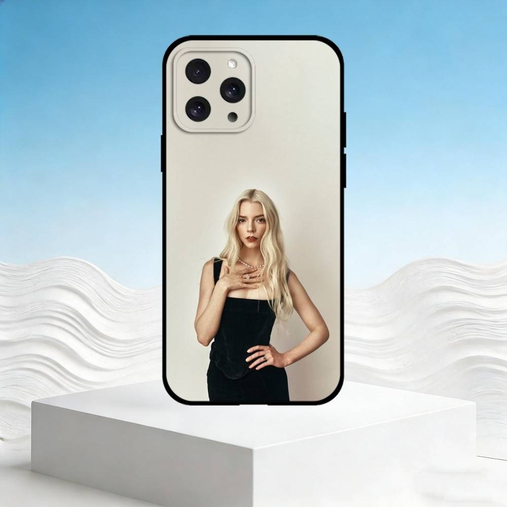 A-Anya Taylor-Joy Handyhülle Für iPhone 17,16,15,14,13,12,11 Plus,Pro Max,SE4Weiche Silikon-Schwarze Hülle