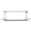 Chicken Leg Grill Rack with Drip Tray Foldable 12 Slots Stainless Steel BBQ Drumstick Holder Stand for Ovens Grills Smoker