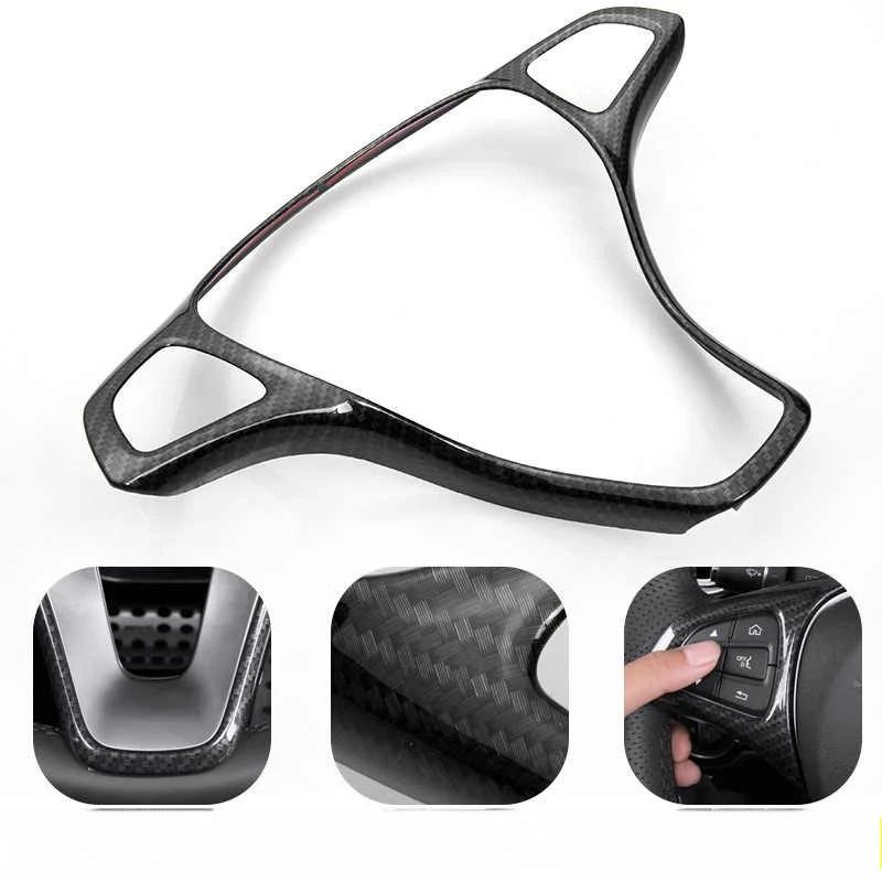 Car Accessories Steering Wheel Frame Cover Trim For Mercedes Benz A B C E GLC GLA CLA Class W176 W246 W205 W213 X253 X156 C117