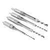 4pcs 1/4 5/16 3/8 1/2 Inch Square Hole Drill Bits Square Hole Mortising Chisel  Woodworking