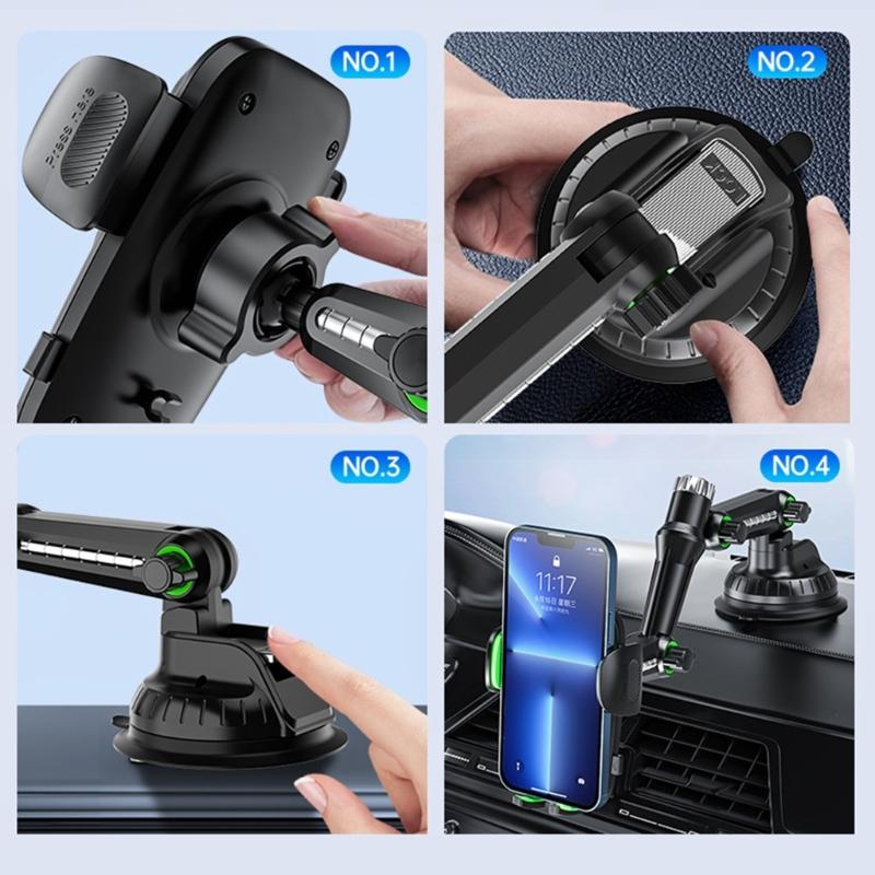 For Car Phone Rack Mount Universal Holder Air Vent Holder Dashboard Windshield Mount Suction Cup Support Handsfree Stand