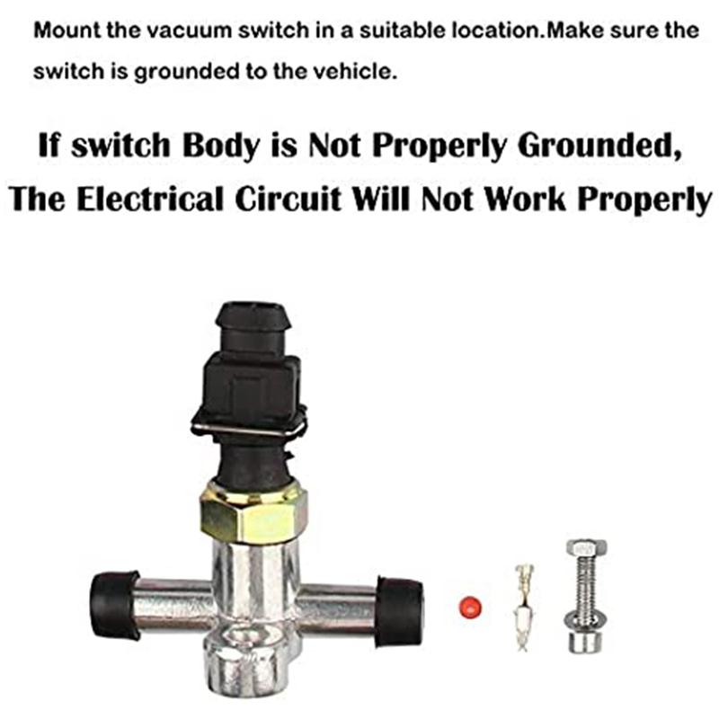 28146SW Brake Vacuum Switch Vacuum Pump Switch For 12V Electric Brake Booster Electric Vacuum Pump Kit 1pcs