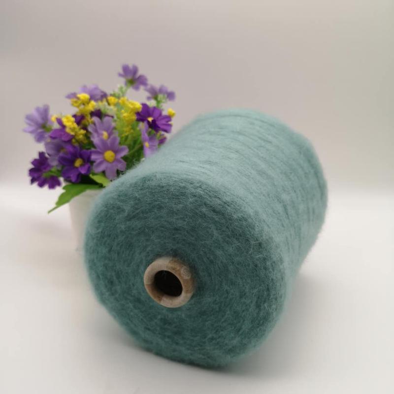 Wool Angora Yarn 3-Ply Long Velvet Wool Sweater Knitting Yarn Hand Crochet Fine Merino Wool Content 33% for Clothing Acco...